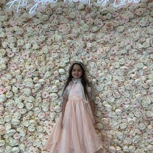 Girls dresses with tulle custom capes